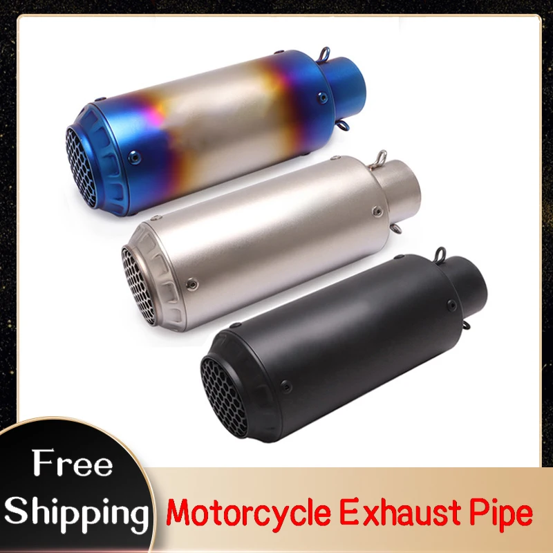 

Universal Motorcycle Slip-on Exhaust Pipe with DB Killer Escape Moto SC Pipe 51mm 60mm for Honda Yamaha Suzuki Kawasaki Benelli