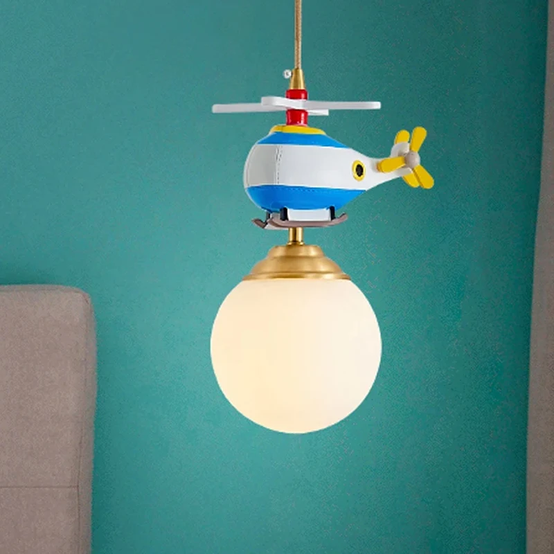 

Children's Room Pendant Lights Boy Girl Bedroom Lamp Creative Plane Hanging Chandelier Light Fixtures for Ceiling Home Decor LED