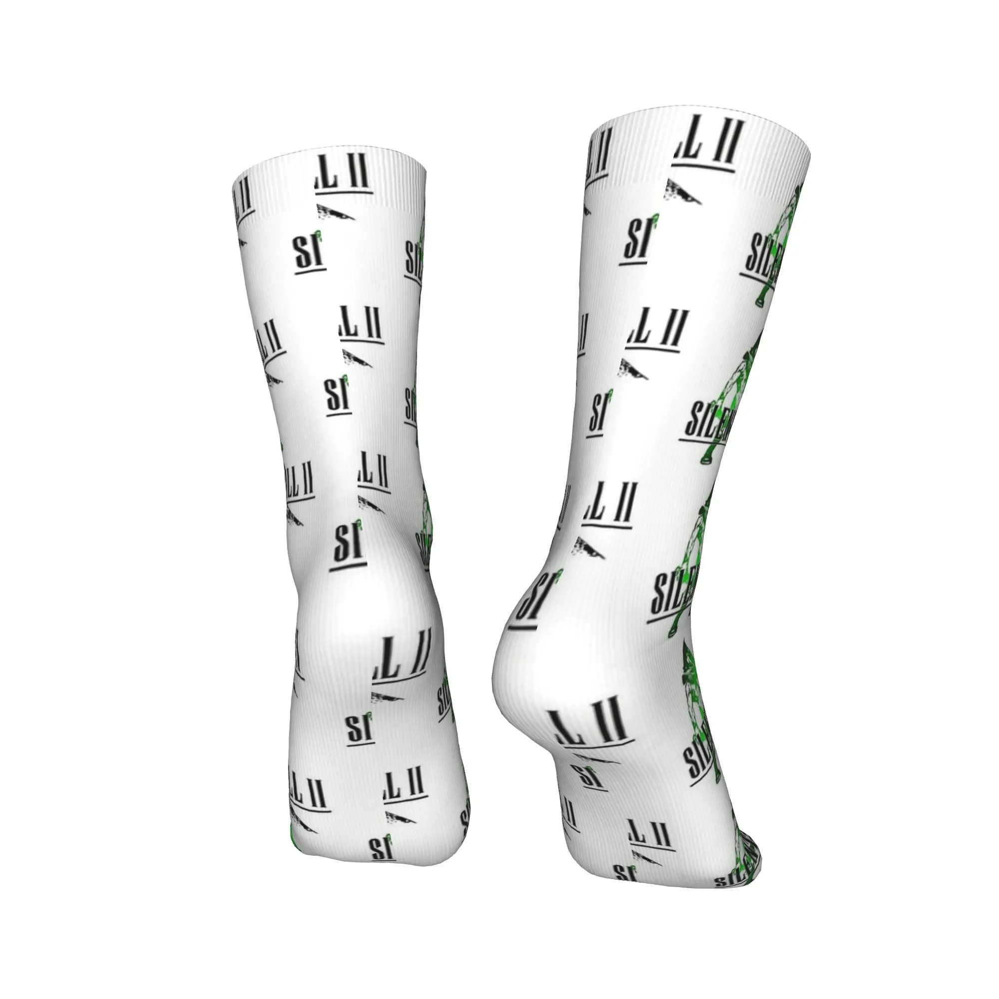 Sh2 x ff silent hill 3 meias adultos homens meias macias engraçadas primavera esportes ao ar livre antiderrapante design meias presente
