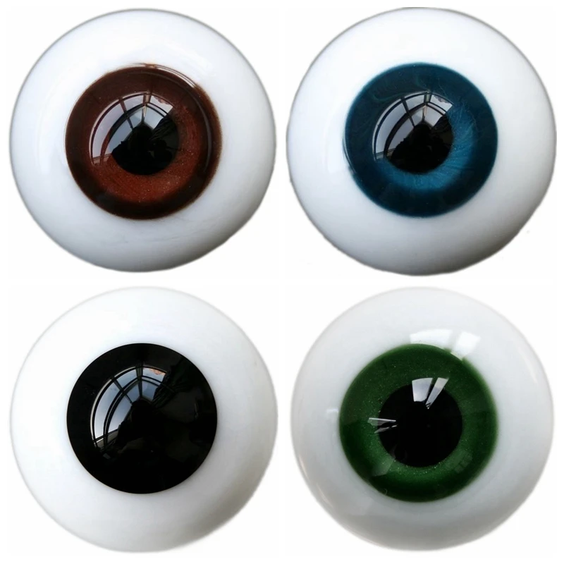 Wamami 6mm 8mm 10mm 12mm 14mm 16mm 18mm 20mm 22mm 24mm Brown/Blue/Grey/Green Eyes Glass Eyes Outfit For Doll Dollfie