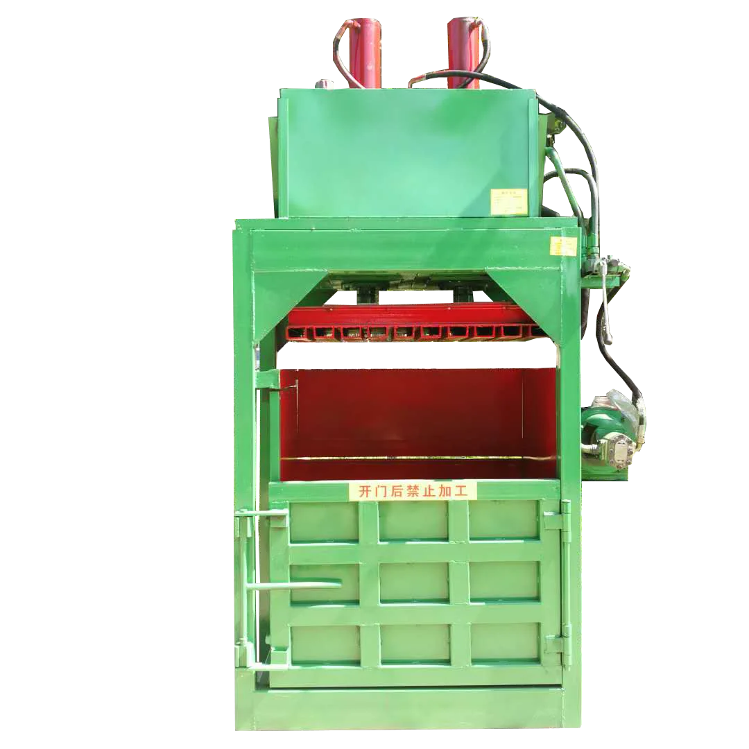 ACCE Vertical Hydraulic Packer Waste Paper Cloths Baler Of Garbage Station Cloth Waste Compressor Baler Machine