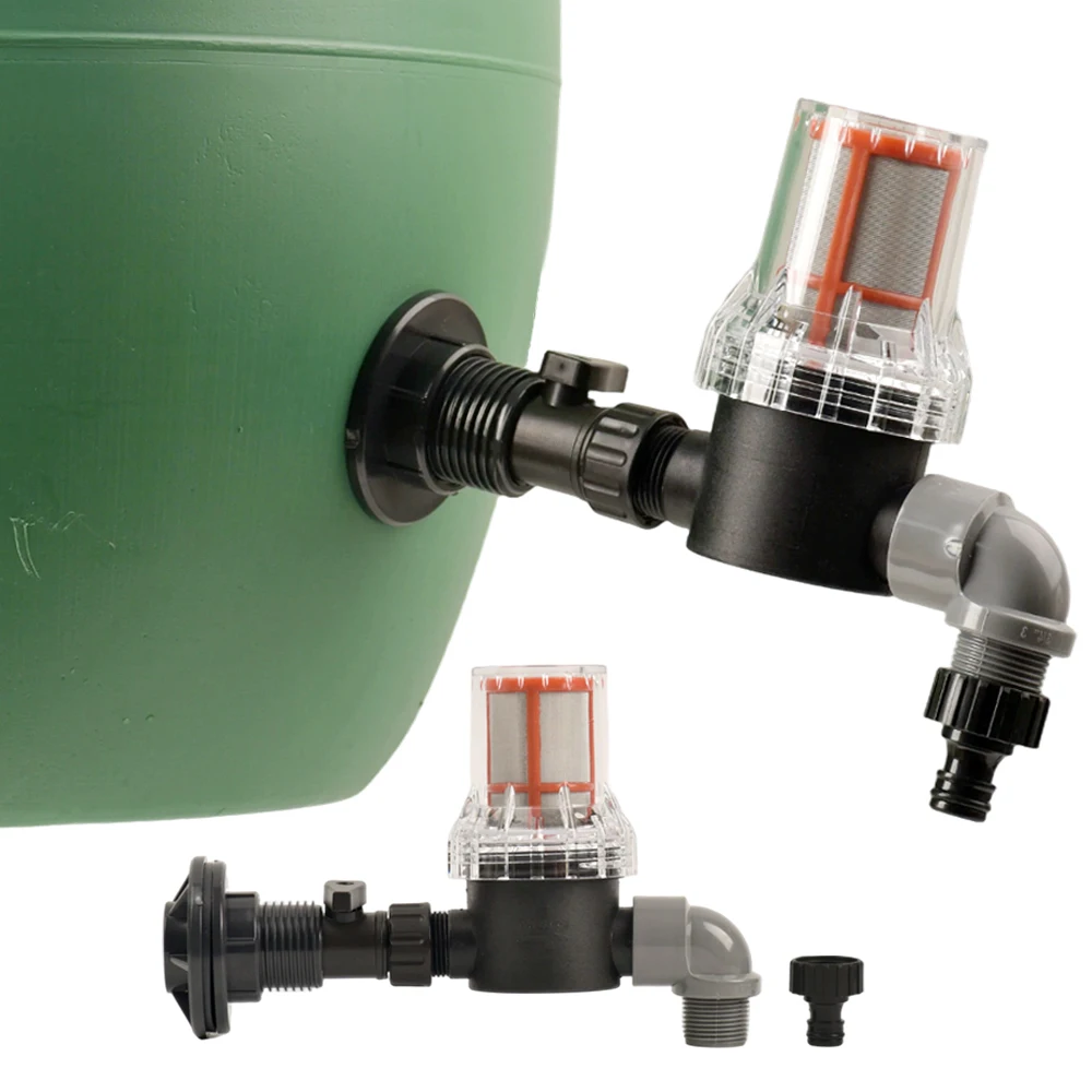 

Комплект переключателя дождевой бочки, контейнер для улавливания воды с фильтром 200 меш для дождевой воды, сменный быстрый разъем с внешней резьбой 3/4 дюйма