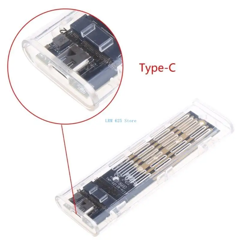 

41QA Lightweight M.2 PCIe SSD Box USB 3.2 TypeC Dual-Protocol Hard Disk Case- Box