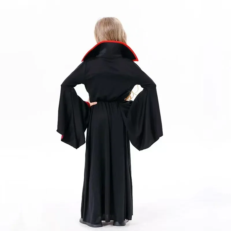 Girls Halloween Ghost Bride Costume Vampire Dress Up Child Evil Terror Vampiress Role Play Carnival Party Cosplay Outfits image 4