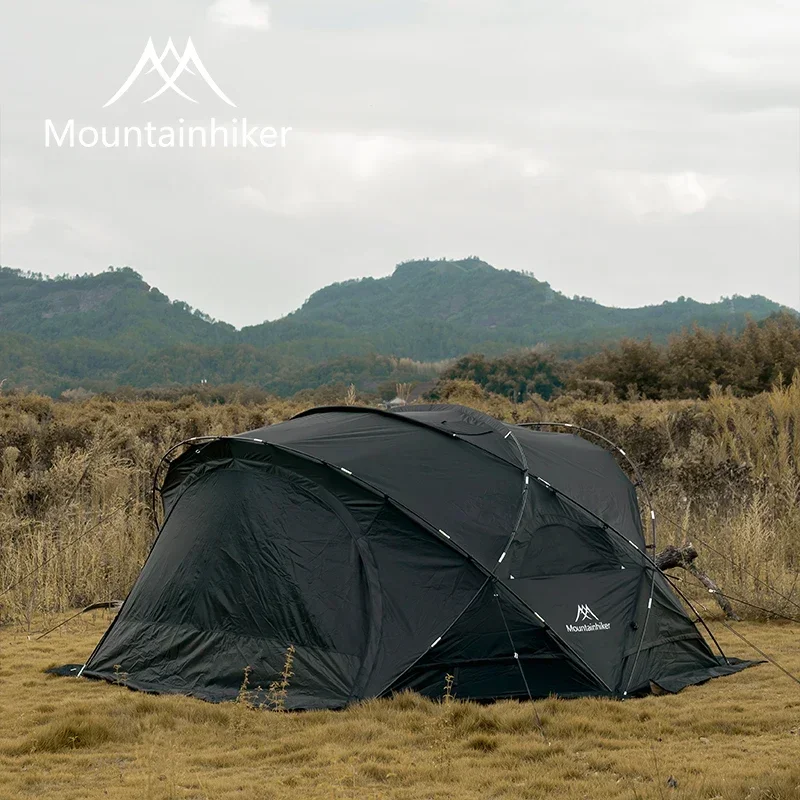 Imagem -03 - Mounthiker-oxford Rainproof Hemisphere Dome Tenda Túnel Semicírculo Leisure Sun Shelter Camping Primavera Inverno 15d