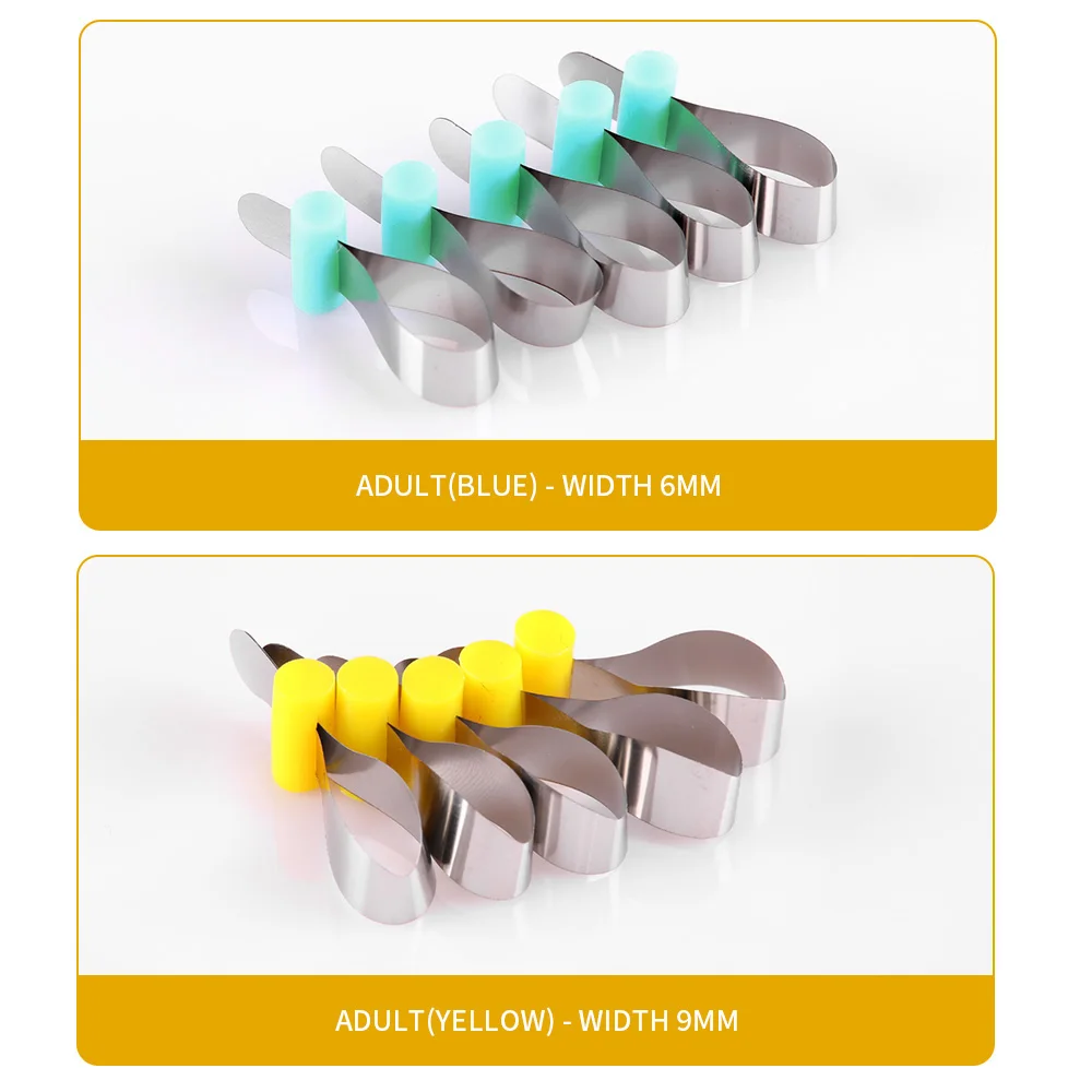 AZDENT Dental Forming Sheet Orthodontic Sectional Contoured Metal Matrice Polyester Matrice Dentist Matrix Material