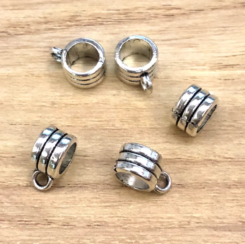 

30pcs 10*8mm Alloy metal tibetan silver bead connector for jewelry handmade HW2928