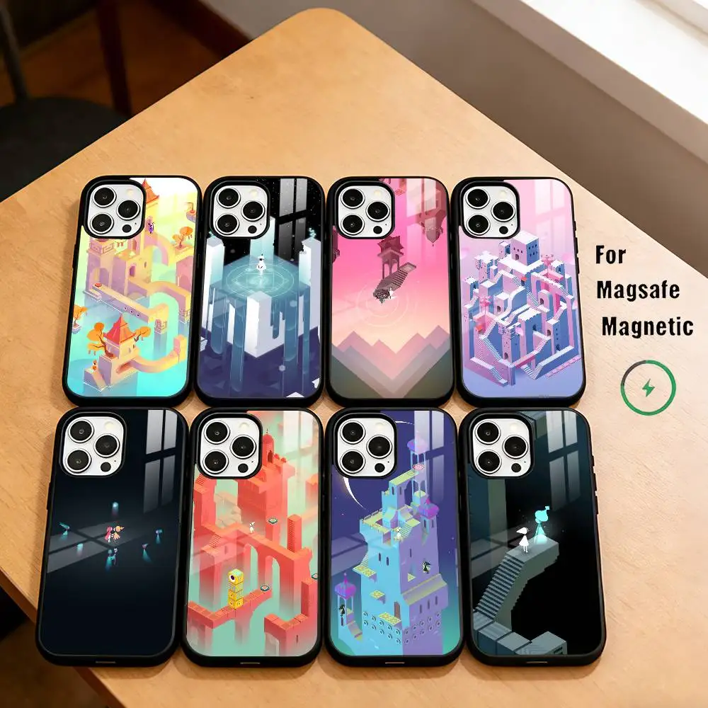 

G-Game M-Monument Valley Phone Case For iPhone17,16,15,14,13,12,11 Plus,Pro Magnetic with Magsafe Wireless Charging