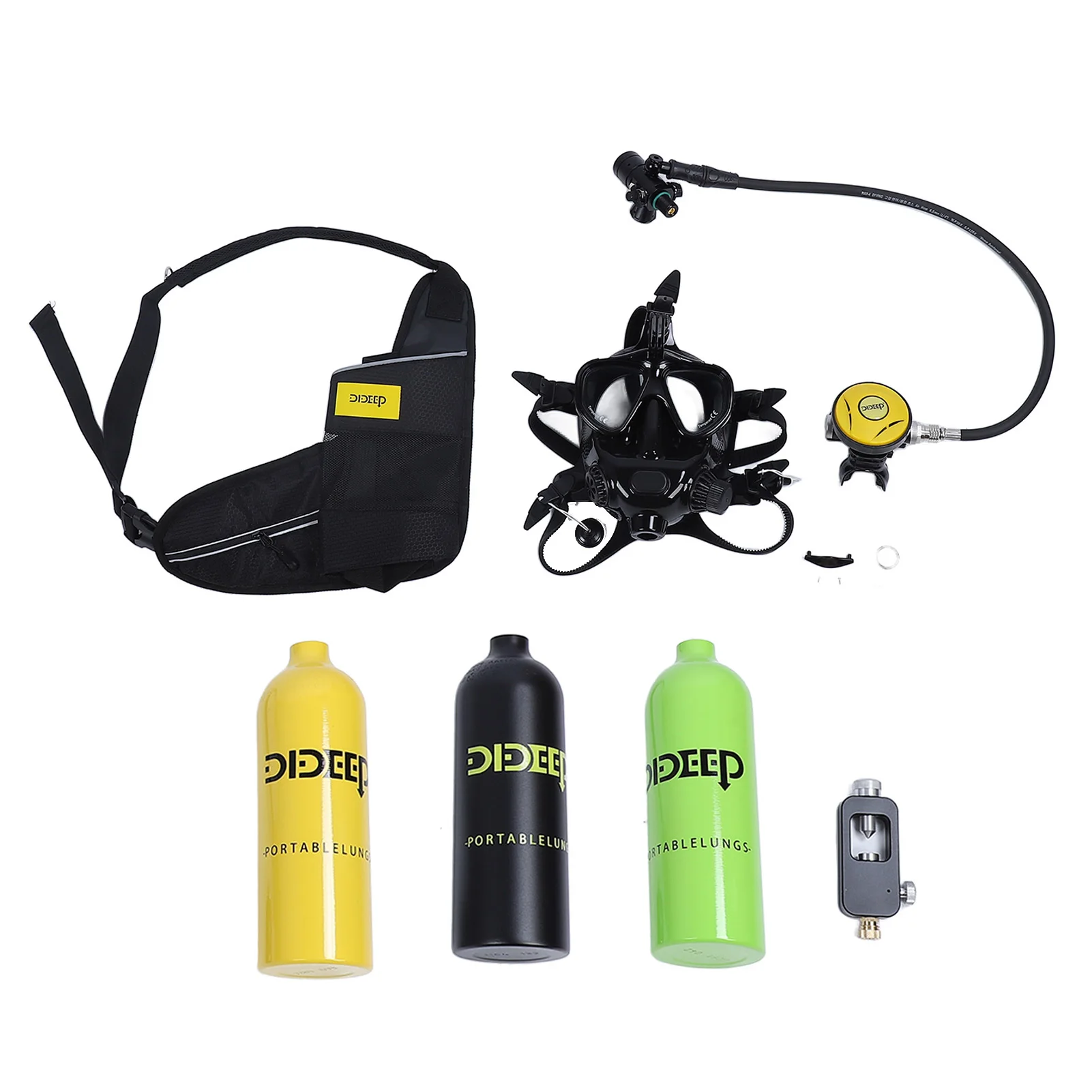 Dideer Mini-Sauerstofftank mit Vollgesichtstauchbrille: Der perfekte Begleiter für unterwegs