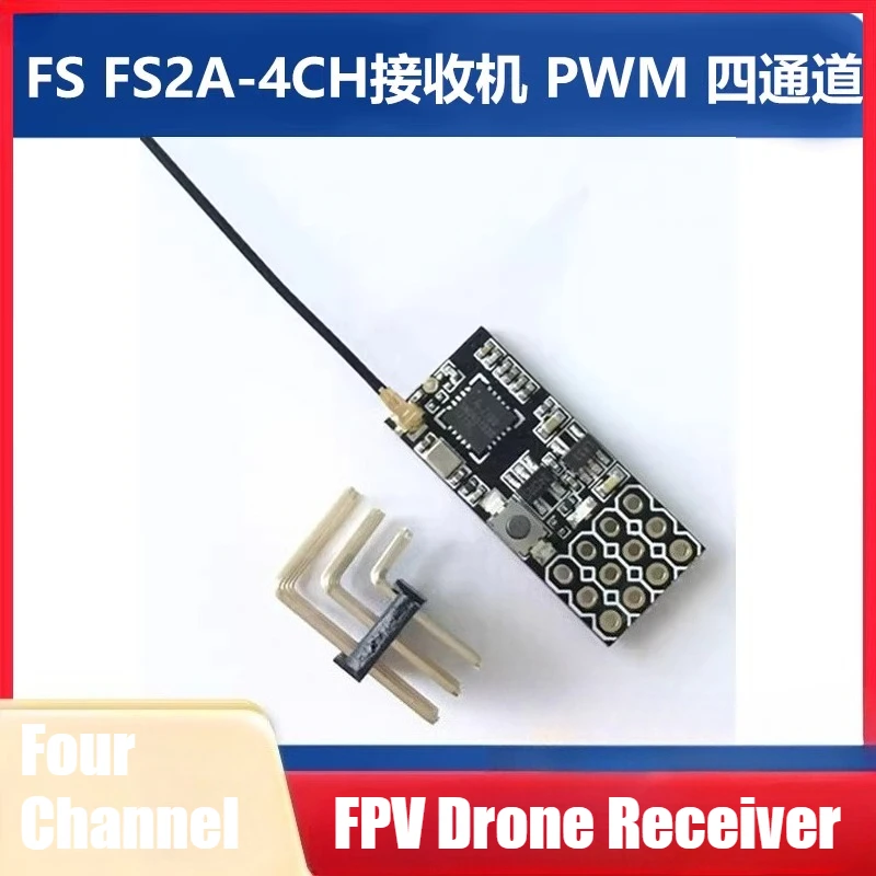 

FS FS2A-4CH Receiver PWM FPV Drone Long Distance Transmission Accessories Fixed Wing Aircraft Parts