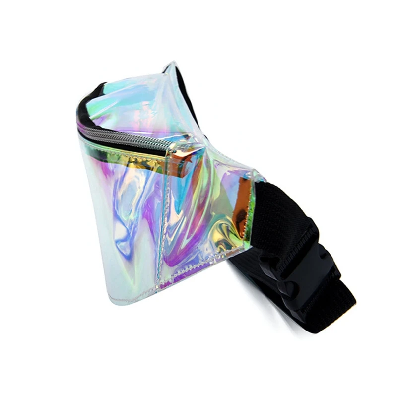 Holographic Waist Bag Translucent Fanny Pack Hologram Beach Travel Waistbag New Women Belt Bag Bum Hip Pouch Money Phone Holder