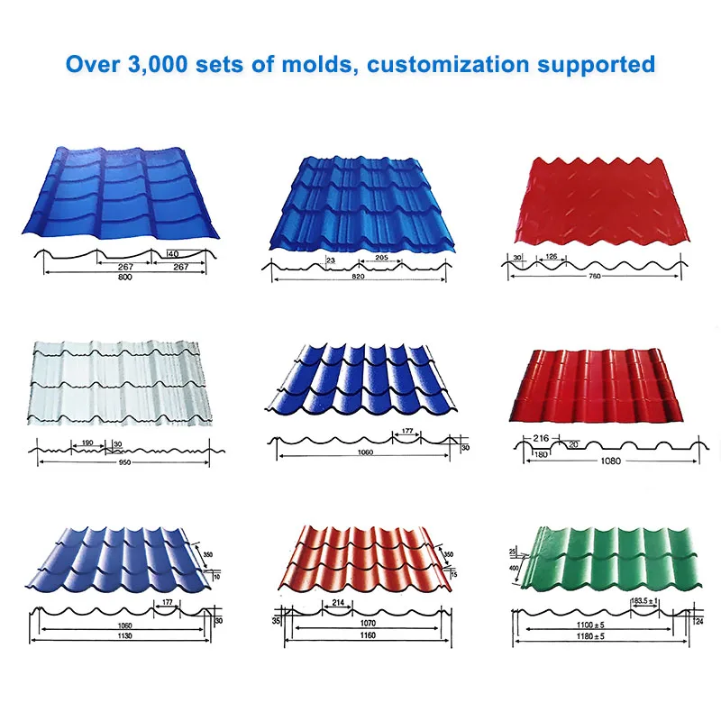 High Speed Glazed Tile Roll Forming Machine Roof Tile Making Machine  for Building Material Machinery