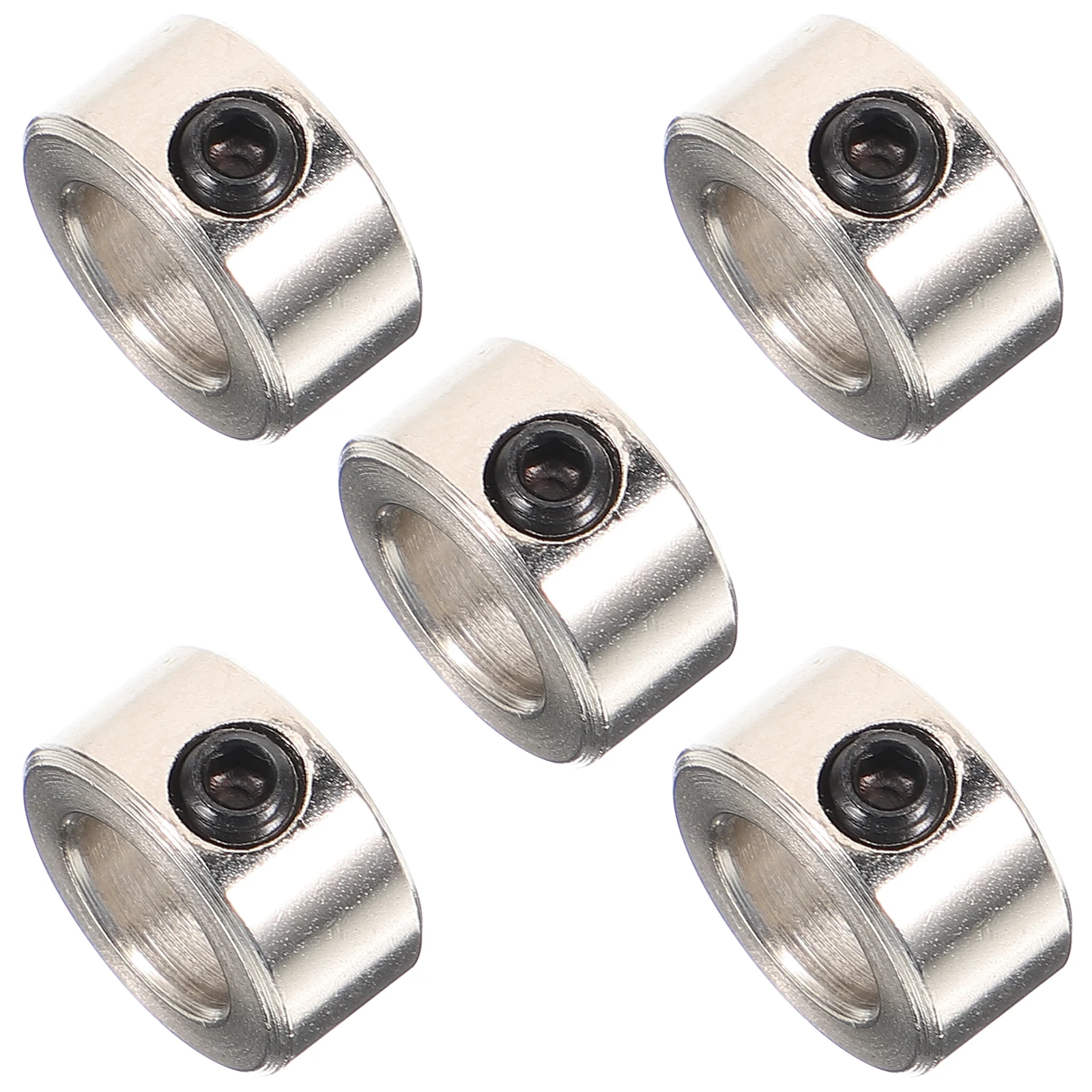 

5pcs Stainless Steel Shaft Collar Locking Clamps 3D Printer Accessories 8mm Screws Retaining Rings Compact Easy