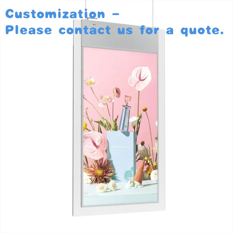 

custom.Hot Selling 43 49 55 Inch Digital Signage Text Screen Commercial Hanging Remote Controlled Supermarket Convenience Store
