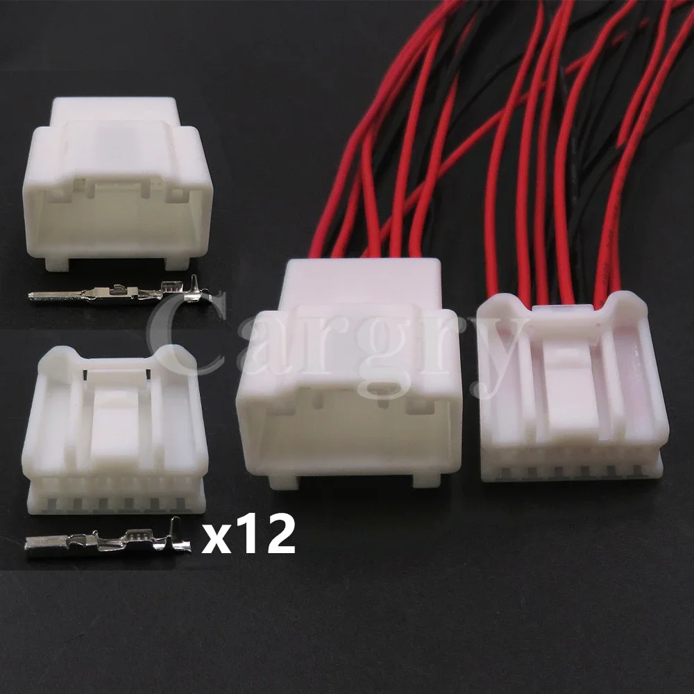 

1 Set 12P 6098-5713 AC Assembly Automobile Connector Assembly Car Window Lifter Wire Harness Socket for Mazda