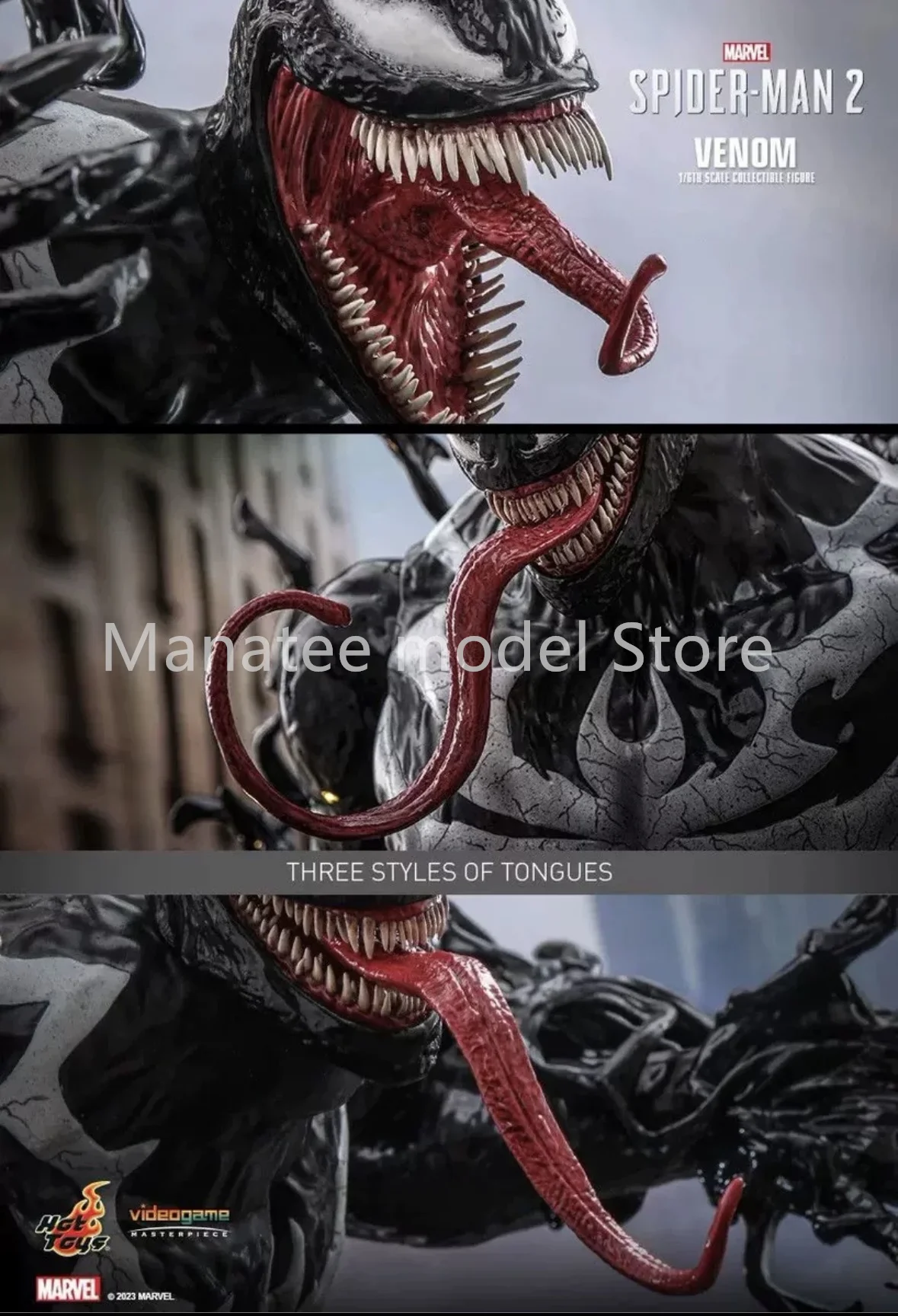 HT HotToys 1/6 VGM59 Marvel Spider-Man 2 Venom PVC Action Figure Anime Model Toys Collection Doll Gift