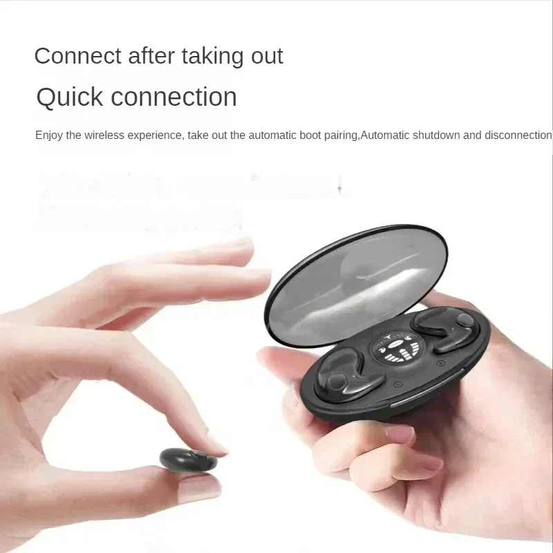 Sleep Invisible Stereo Headset IPX5 Waterproof Wireless Bluetooth Earphone Earbuds with Mic for Phone Bluetooth 5.3 Headphones image 2