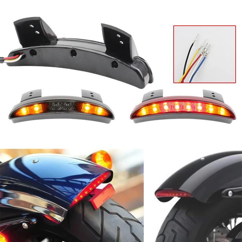 LED Turn Signal Light Brake Tail Light For Harley Sportster XL-1200C Custom XL 883N Iron 883 Universal Motorcycle Accessories