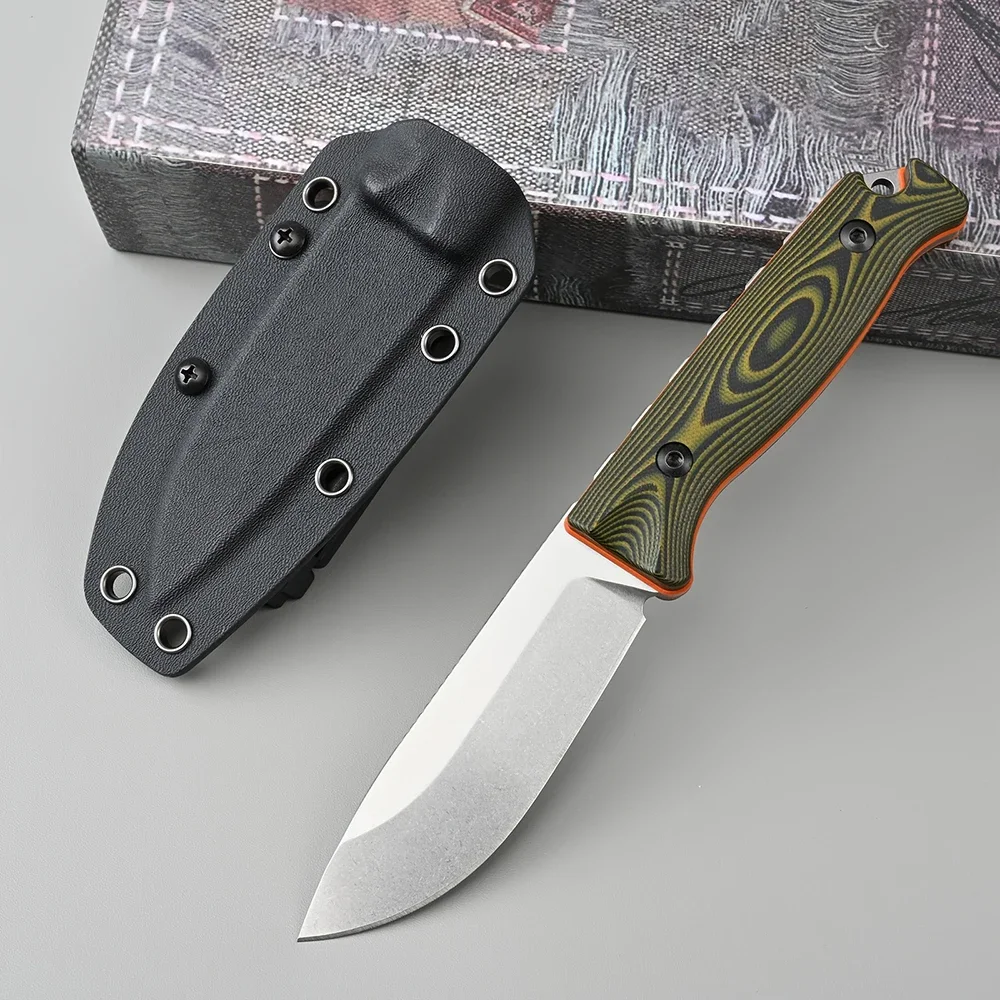 BM 15002/ 15017 البرية بقاء مستقيم شفرة سكين جيب مع غمد أدوات الصيد القتالية Bushcrafter في الهواء الطلق هدية السكاكين
