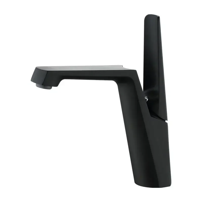 

All-copper gun gray countertop basin, hot and cold faucet washbasin, bathroom basin faucet