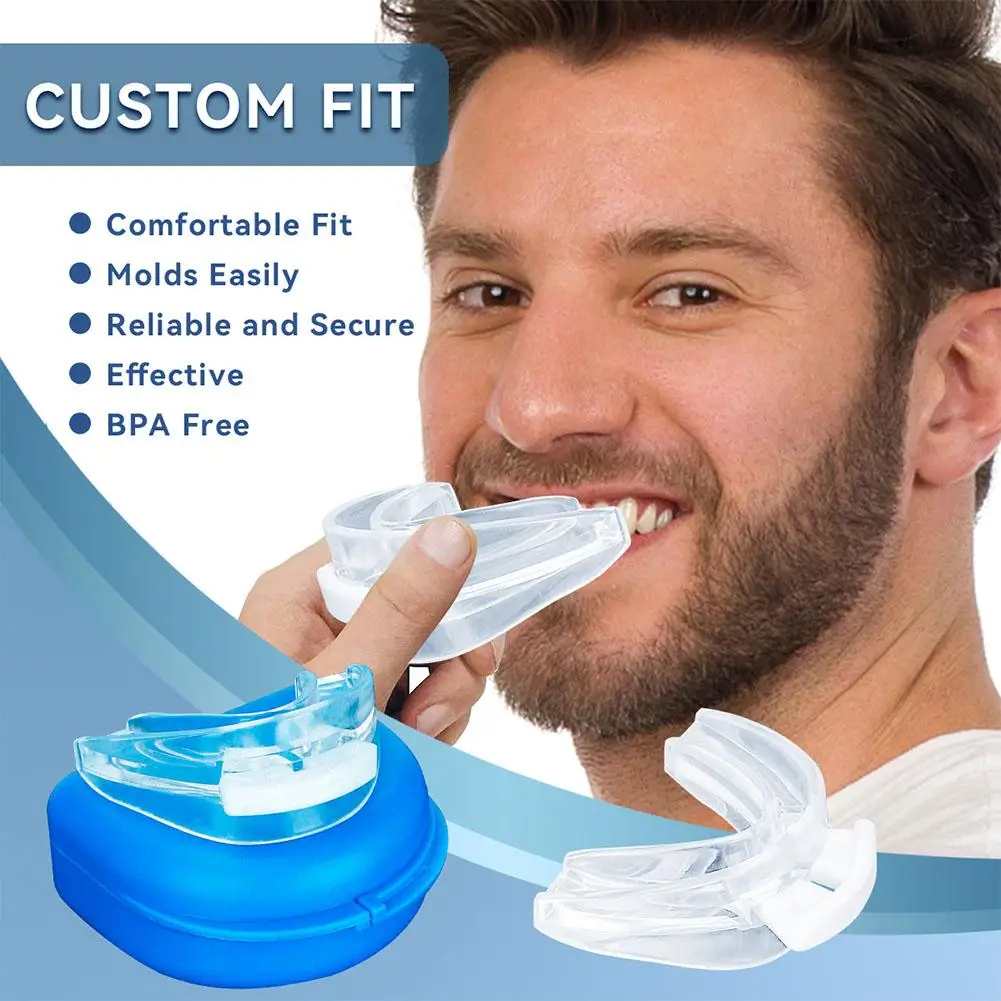 

Adjustable Anti Snoring Mouth Guard Anti-Snoring Mouthpiece Sleeping Devices Bruxism Snoring Stopper Improve Sleep Mouthpiece