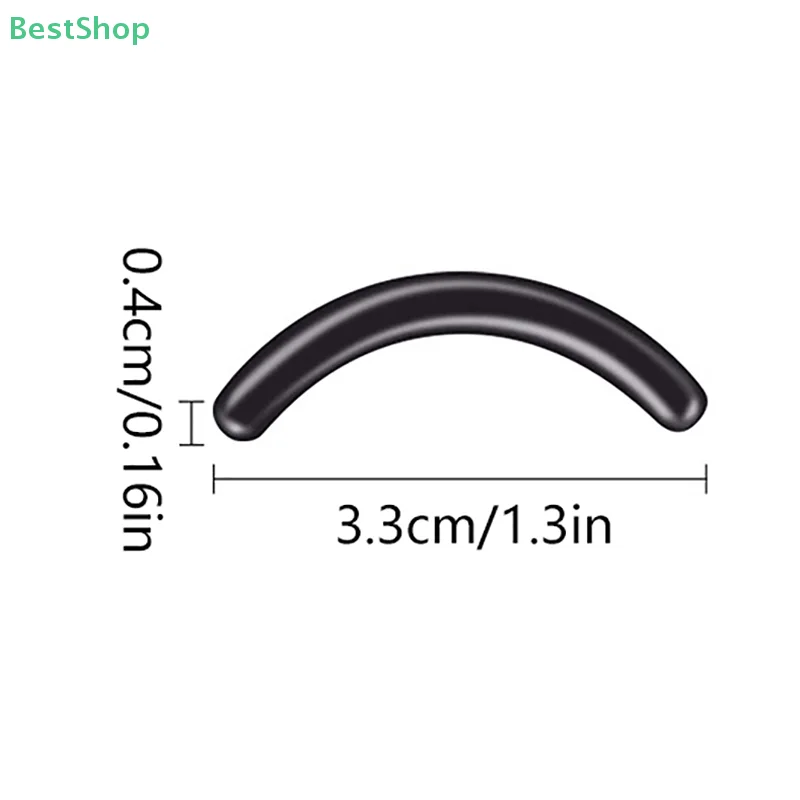 สีขนตา Curler เปลี่ยนยาง 30 ชิ้น/กล่องสีดําสีขาวสีฟ้า Elastic Eyelash Curler เปลี่ยนแถบยางอุปกรณ์เสริม