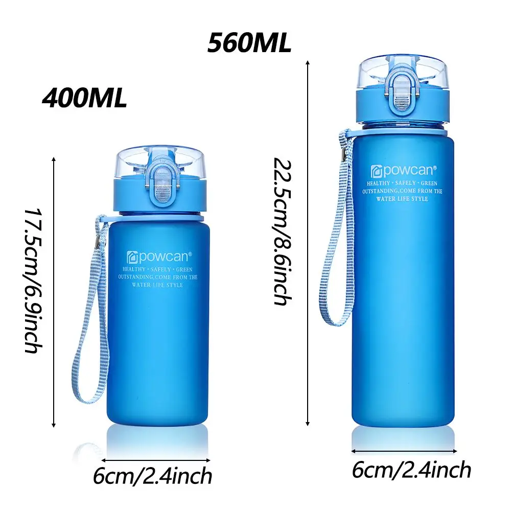 Sport Water Bottle Leakproof Outdoor Bike Drinking Water Bottle Cup Kids BPA Free School Bottles Camping 560ML 400ML