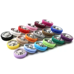 10pcs Metal Snap Fasteners Press Button Stud Sewing Clothing Accessories Embedded Buckle Wrapped with Cloth 15/18/21/23/25mm