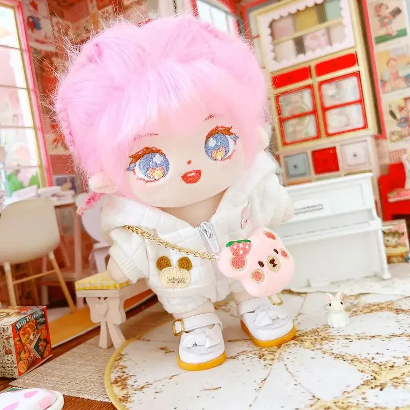 20cm Plush Doll Suit Sweater pant Body-Shape Doll Accessories Birthday Present Replaceable Clothes Toy Gift Movie Star Idol Doll