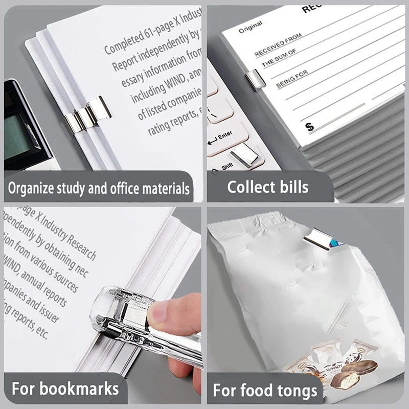 2X เครื่องเย็บกระดาษแบบกดอุปกรณ์สำนักงานอุปกรณ์การเรียนสำหรับขนาดเล็กสำหรับนักเรียนวิทยาลัยเครื่องเย็บกระดาษสำหรับตั้งโต๊ะชุดเย็บกระดาษขนาดเล็ก