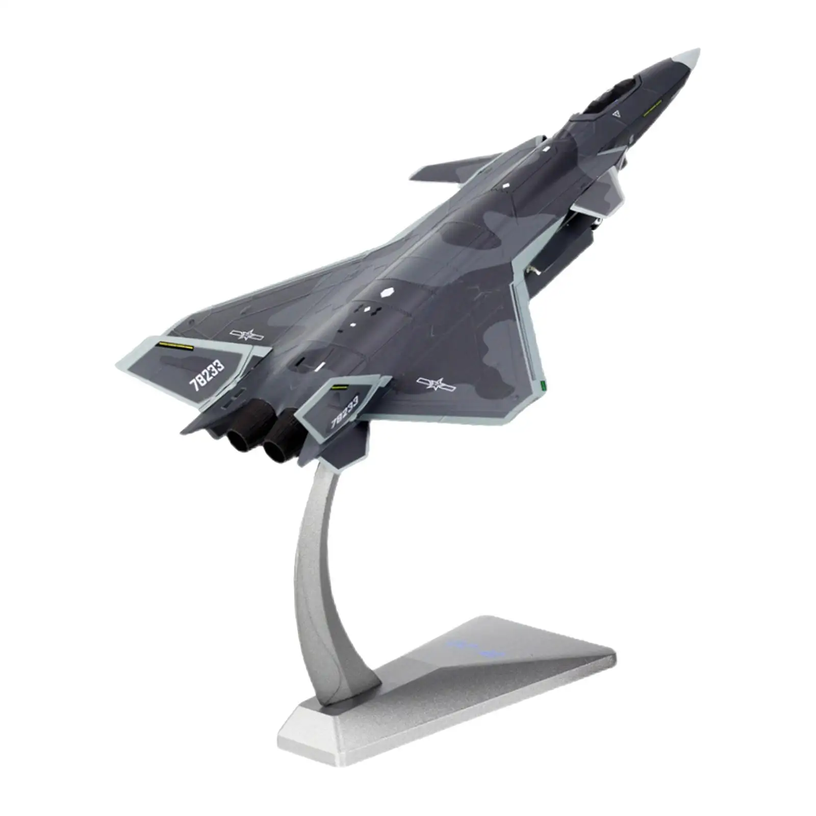 

1/72 Scale J20 Fighter Simulation Airplane for Living Room Bookshelf Bar