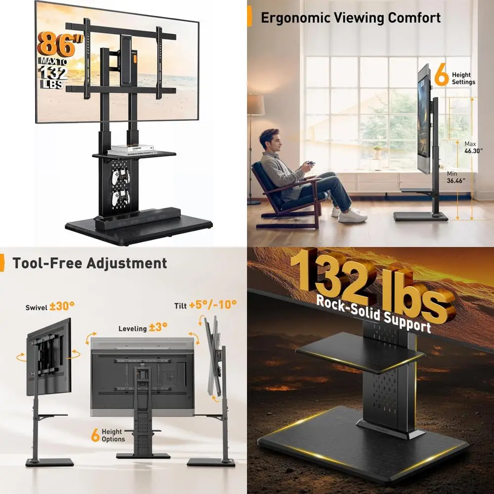 floor tv stand with mount for 32-86