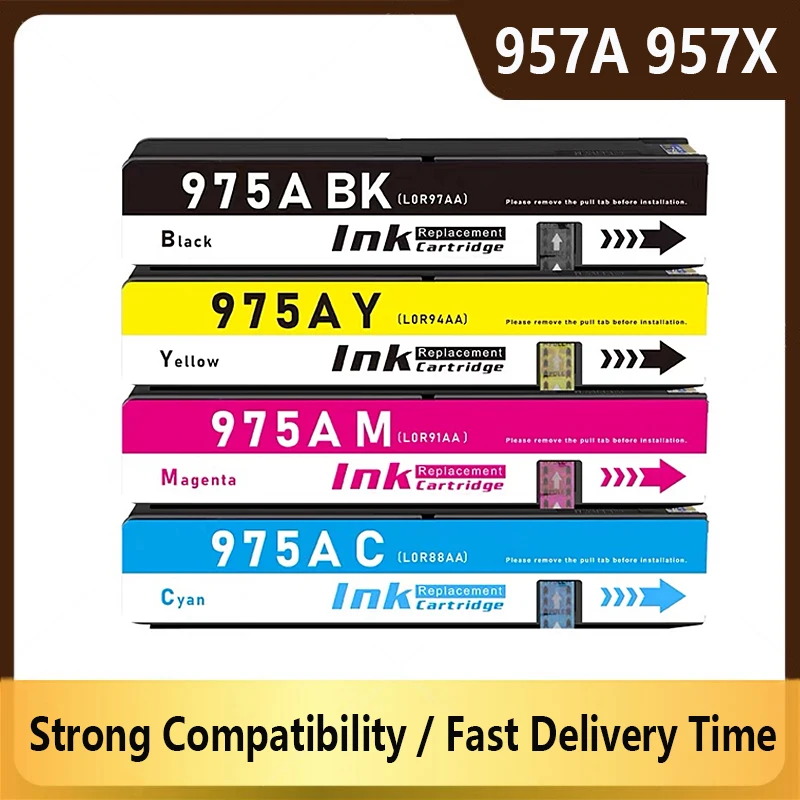 

975A 975X Inkjet Ink Cartridge Compatible for HP975A for HP 352DW 377DW 377DN 452DW 452DN 477DW 552DW 577DN 577DW P55250dw
