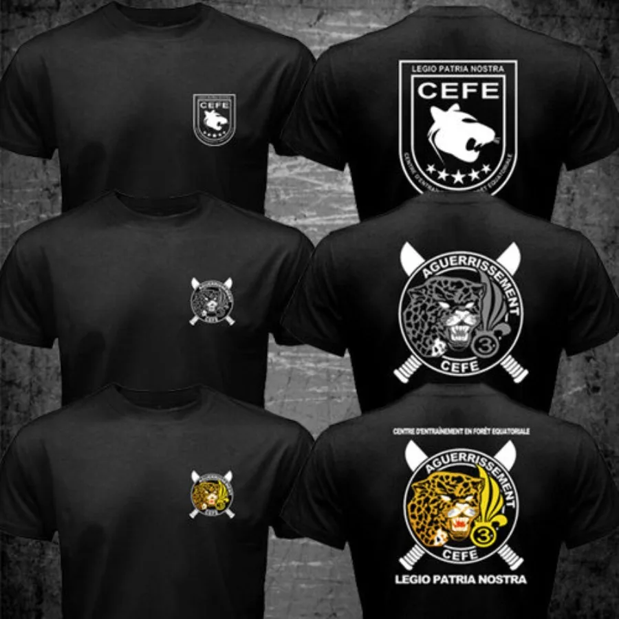 

France French Army 3 Rei Legion Etrangere CEFE Jungle Warfare Training T-shirt Short Sleeve Casual Cotton O-Neck Men T Shirts