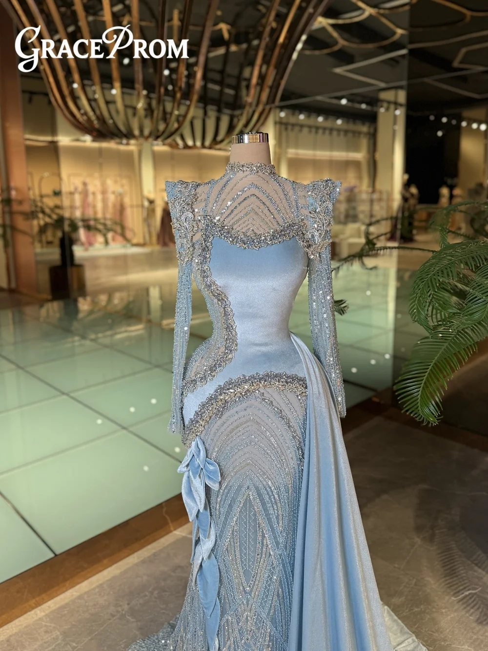 

Роскошное вечернее платье с бриллиантами и бисером, изящное бархатное вечернее платье 2026, романтическое вечернее платье длиной до пола с 3D цветочным принтом по индивидуальному заказу