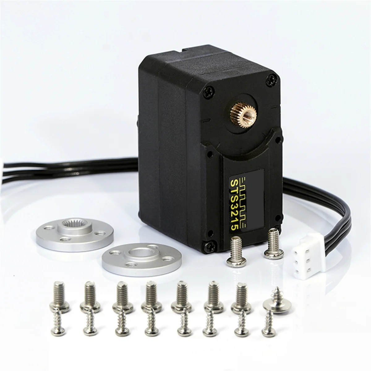 AB53 12V STS3215 เซอร์โวสําหรับ SO-ARM100 แขนหุ่นยนต์ 30KG แรงบิดสูงอัจฉริยะ Bus Servo TTL พร้อม FE-URT-1 การเขียนโปรแกรม