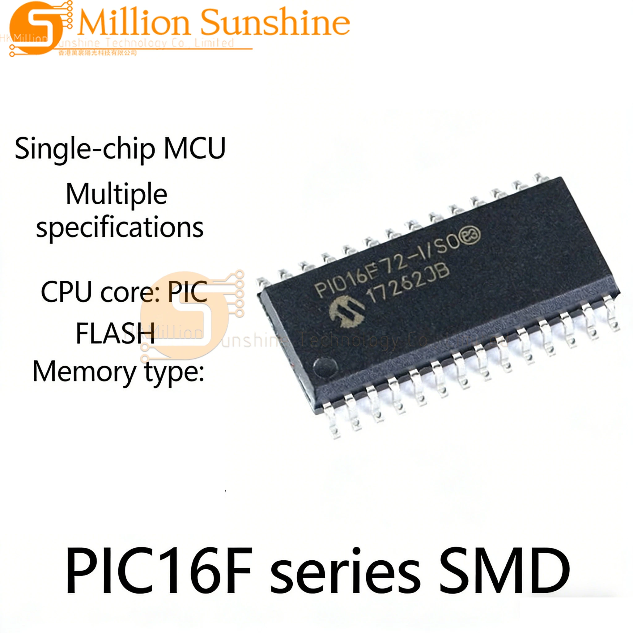 10pcs PIC16F767-I/SO PIC16F737-I/SO PIC16F726-I/SO PIC16F723-I/SO PIC16F722-I/SO PIC16F716-I/SO Microcontrolador MCU SOIC