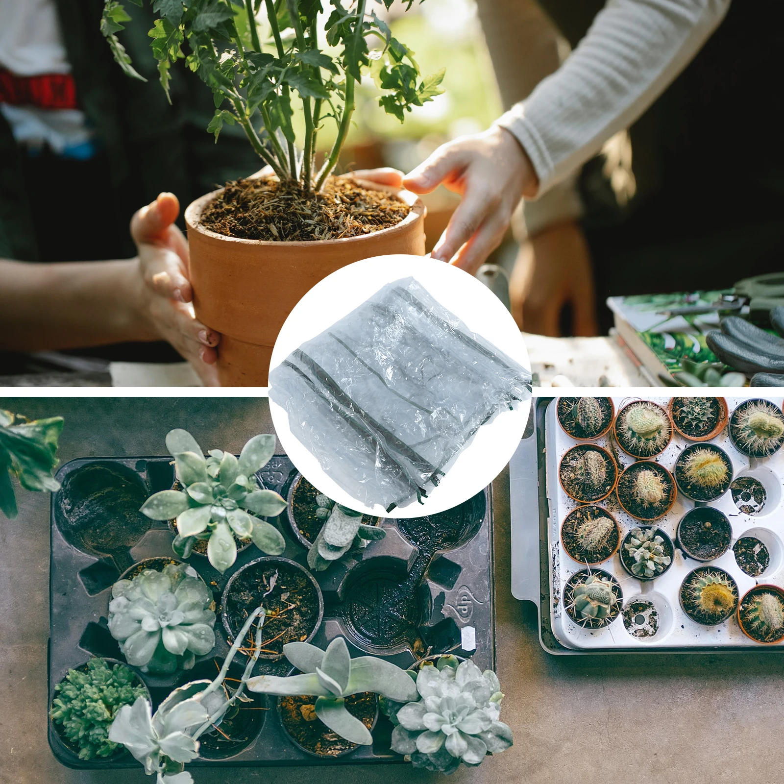 

Greenhouse Cover PVC Material Waterproof Durable Protective Plant Tunnel Garden Cloche Foldable Easy Storage Warm Environment