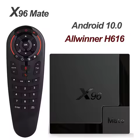X96 Mate Android 10 Smart TV Box Allwinner H616 Quad Core 4G 32G/64G 2.4G&amp;5.0G Dual WIFI 4K HD Set-Top Box PK X96 MAX Fast Box