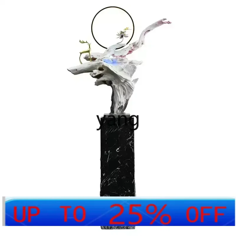 LH  high-end floor-to-ceiling flowing water large ornament new Chinese-style large living room office clubhouse decoration