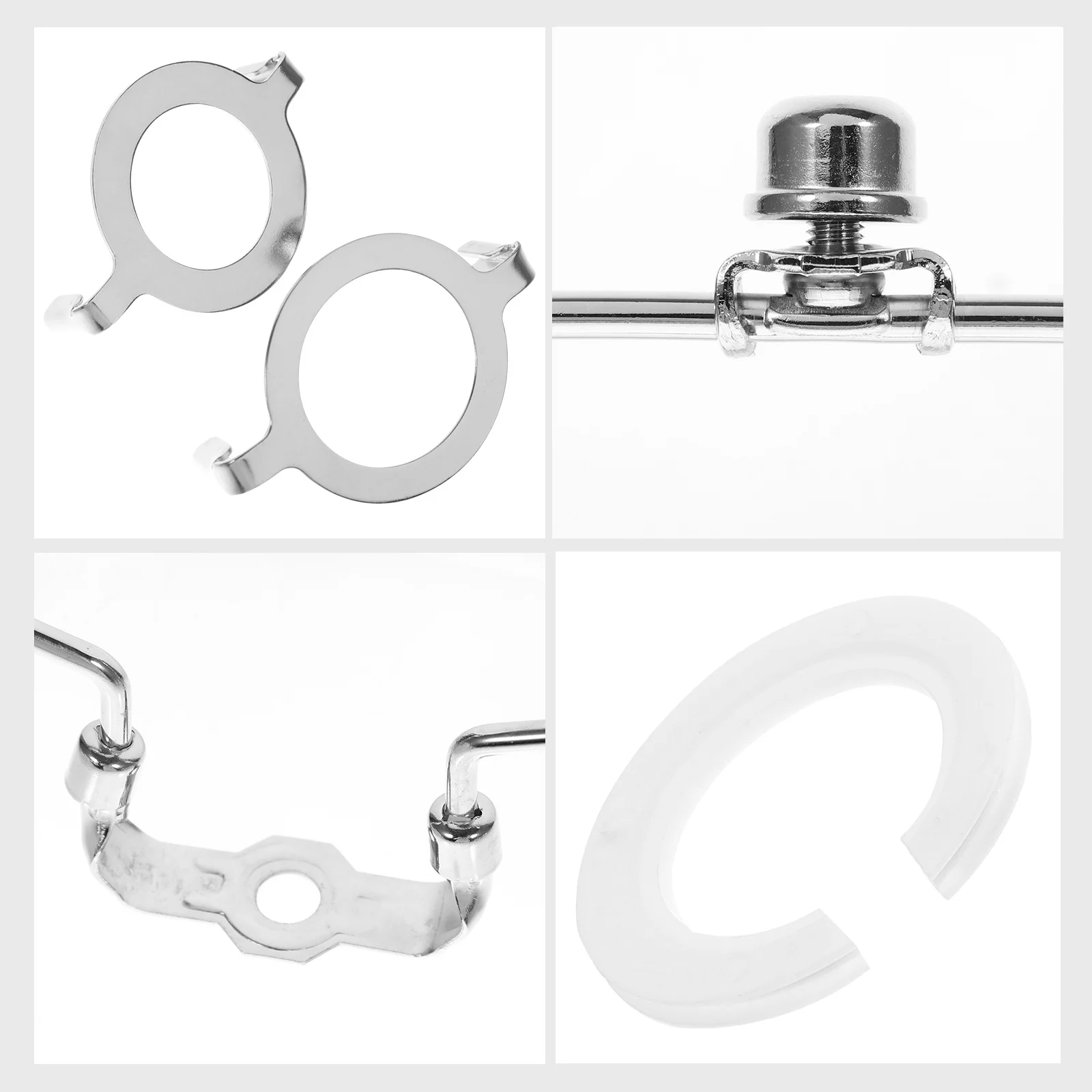 

1 Set Lamp Harp Holder Lampshade Adapter For 9-12 Inch Table Floor Lamp Shade Hardware Parts Nickel Plated Metal Rustproof Heavy