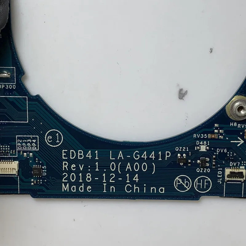 CN-0VM0F7 0VM0F7 VM0F7 Moederbord Voor DELL 7400 Laptop Moederbord LA-G441P Met SRF9Z I5-8365U CPU 100% Volledige Getest Werken Goed