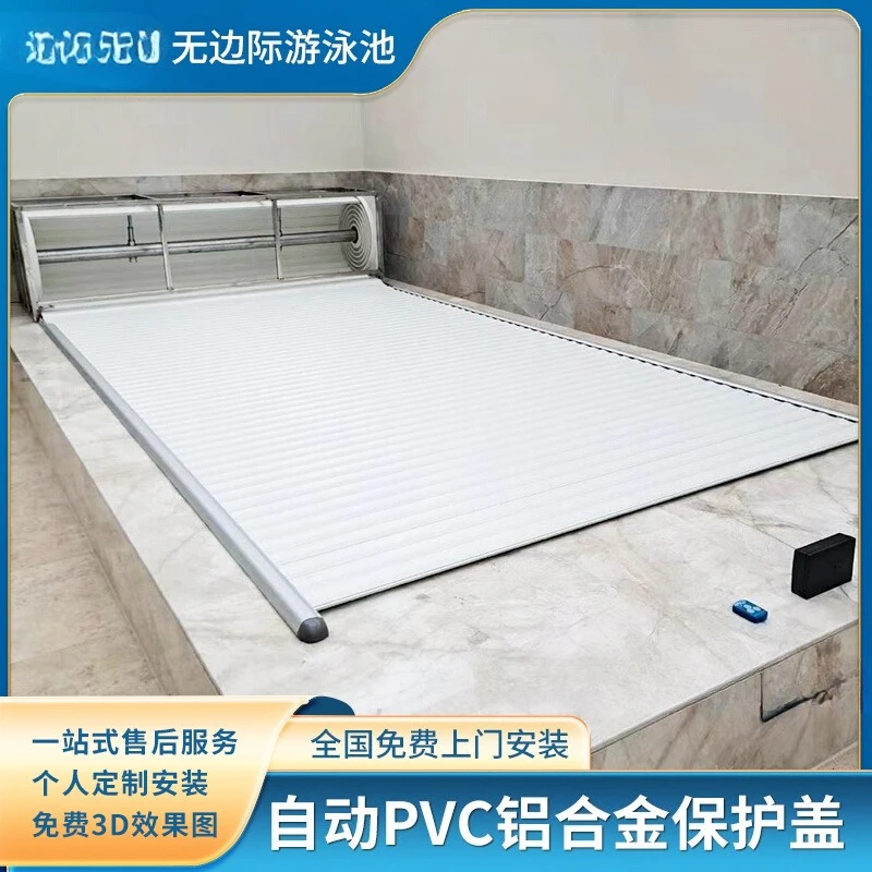 

Outdoor infinity automatic swimming pool cover temperature movable private swimming pool electric cover
