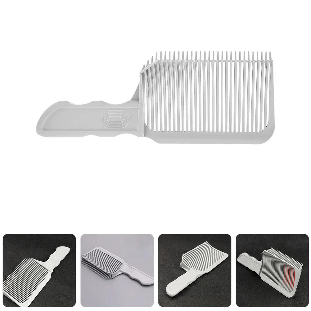 3 Pcs Hair Comb Men's Barber Brush Blending Combs for Fades Arc Tool Friend Light Grey Man