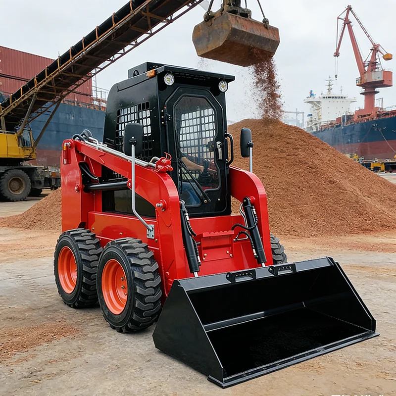 Customized Small Skid Steer Loader Zero Turn Radius Wheel Loader Easy Control for Narrow Space Construction Garden Operations