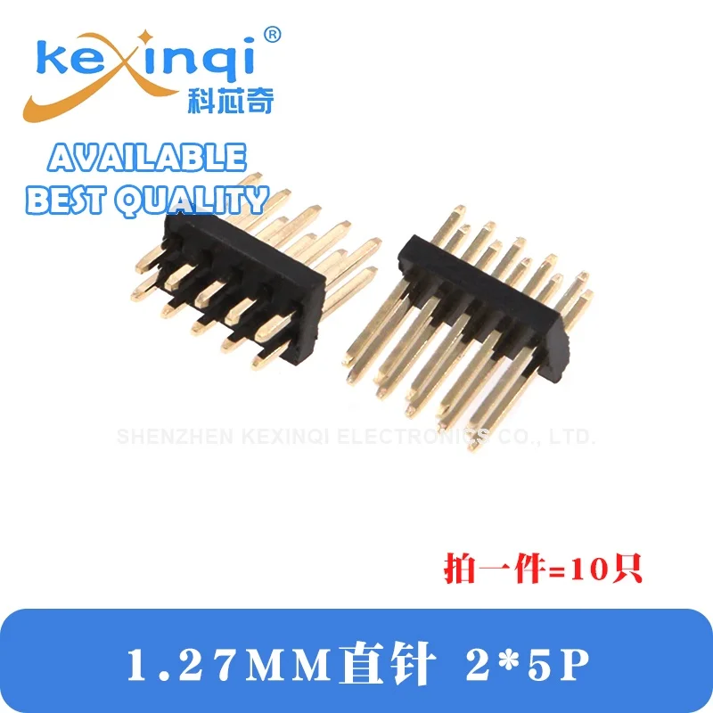 20pcs Conectores de cabeçalho macho e fêmea de 1,27mm Pin DIP 2*2P 3P 4P 5P 6P 7P 8P 10P 12P 20P 40P 50P