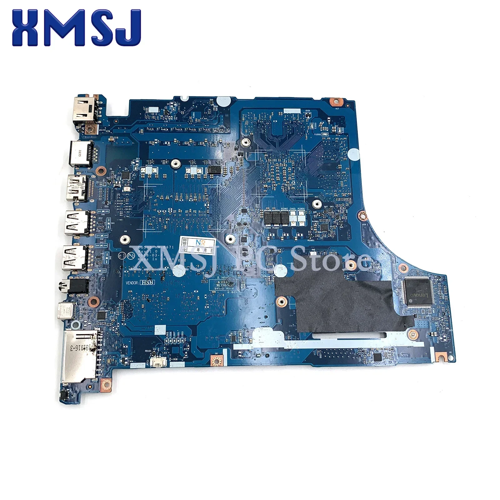 For Lenovo 330-15ICH 330-17ICH Laptop Motherboard 5B20R46737 5B20R46725 EG530 NM-B671 SR3Z0 I5 I7-8th CPU GTX1050M 2G/4G