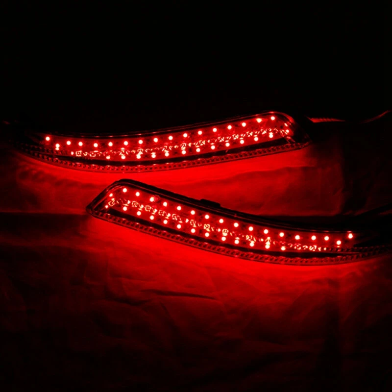 Authentic 2Pcs Car LED Rear Bumper Reflector Light Brake Stop For Nissan Sylphy 2009-2011 Wingroad 2006-2014 Almera 2013-2015
