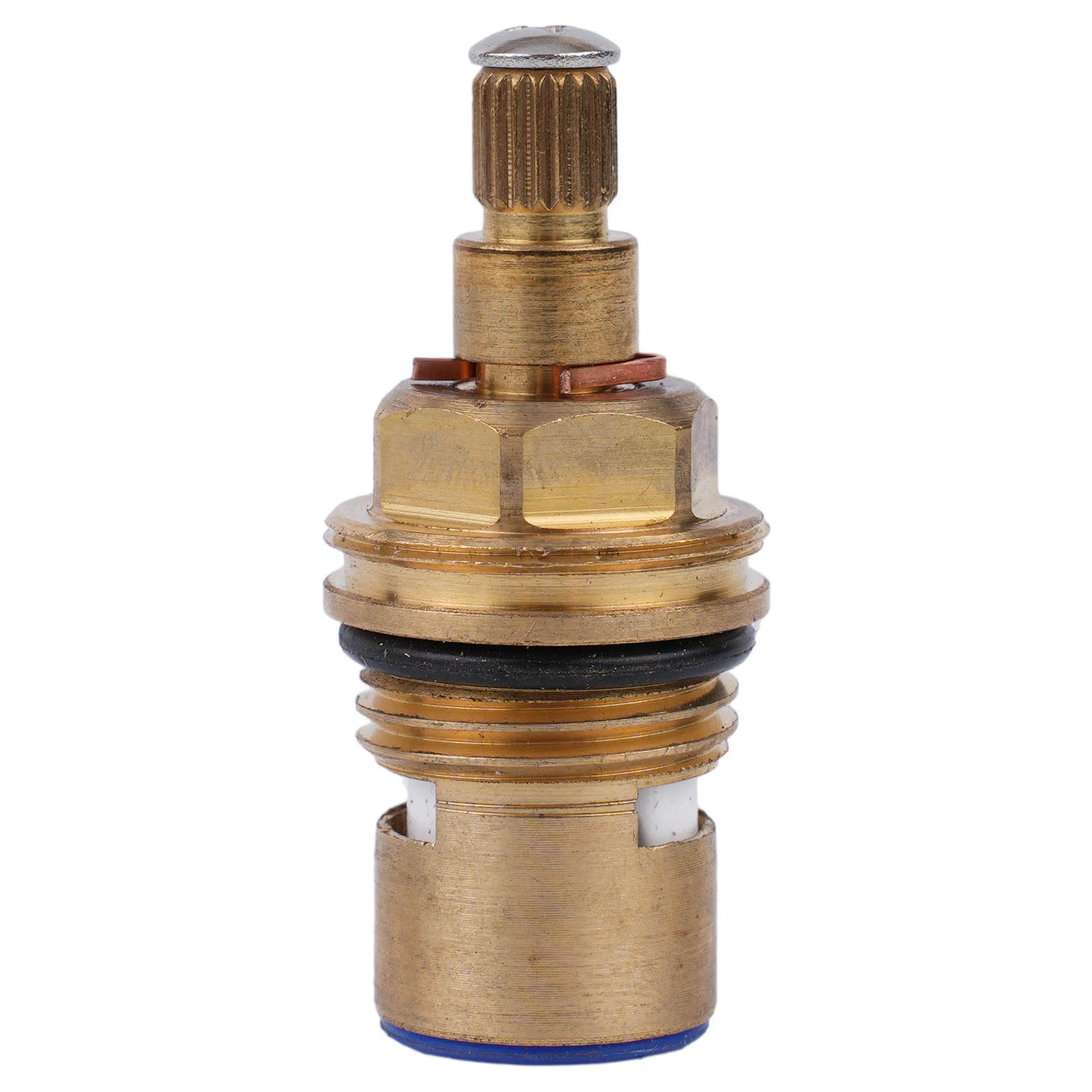 Robust Tap Cartridge Valve with Ceramic Disc Gland, 20 Teeth, Anti clockwise and Clockwise Opening, Brass Material