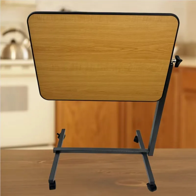 مكتب طاولة بجانب السرير قابل للتعديل مع عجلات للمكتب المنزلي #4